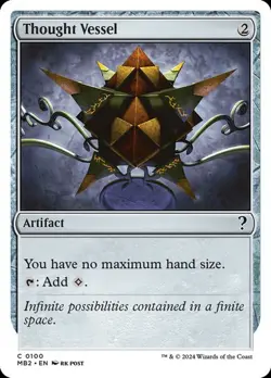 1x NM WHITE BORDER Thought Vessel MTG Mystery Booster 2 MB2 SV - Image 1