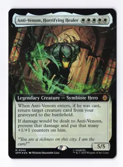 Anti-Venom, Horrifying Healer (Extended Art) (Foil) MTG Marvel's Spider-Man SPM - Image 1