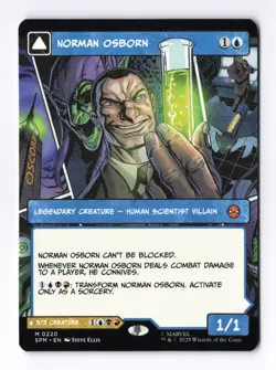 Norman Osborn (Borderless) 0220 (M) MTG Marvel's Spider-Man (SPM) - Image 1