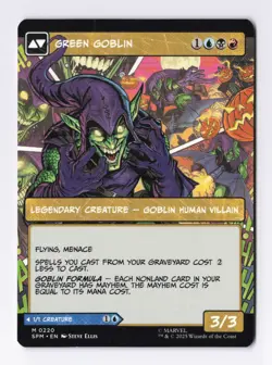 Norman Osborn (Borderless) 0220 (M) MTG Marvel's Spider-Man (SPM) - Image 2