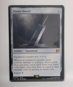 Buster Sword, Final Fantasy #255, MTG, NM/M - Image 1