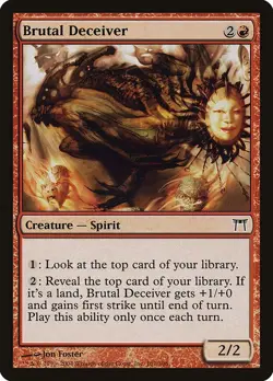 Brutal Deceiver 4x FOIL CHK MTG Champions of Kamigawa Common NM red - Image 1