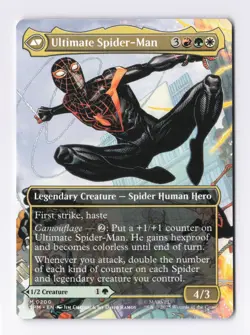 Miles Morales (Borderless) 0200 (M) MTG Marvel's Spider-Man (SPM) - Image 2