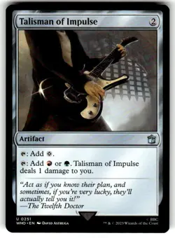 Talisman of Impulse Universes Beyond: Doctor Who Regular MTG - Image 1