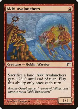 Akki Avalanchers 4x FOIL CHK MTG Champions of Kamigawa Common NM red - Image 1