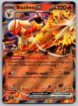 Blaziken ex 024/159 SV09: Journey Together NM Pokemon Card TCG - Image 1