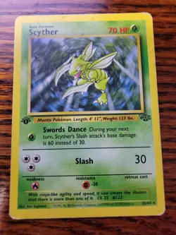 PL Scyther 26/64 Pokemon Jungle 1st Edition - Image 1