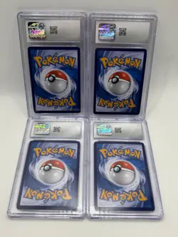Espeon Glaceon and Sylveon Chinese Masterball Holographic Pokemon Cards CGC 9 - Image 2