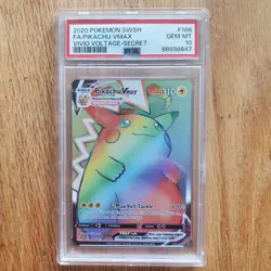 Pokemon Pikachu #188 Vivid Voltage Full Art Secret Rare PSA 10 GEM MT - Image 1