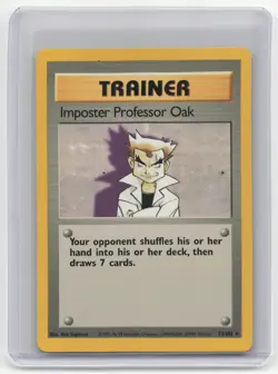 Imposter Professor Oak 1999 Pokemon Base Set #73/102 - Image 1