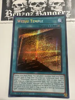 YuGiOh! - Wedju Temple MP25-EN091 Prismatic Secret Rare 1st Edition Near Mint - Image 1