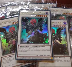 Yugioh BLACKWING ARMED WING x3 ~ Lost Art Promo SEALED LART EN078 - Image 1