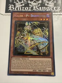 Yugioh! Maliss P Dormouse MP25-EN124 Prismatic Secret Rare 1st Edition NM - Image 1