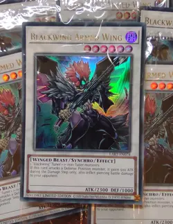 Yugioh BLACKWING ARMED WING Lost Art Promo SEALED LART EN078 - Image 2