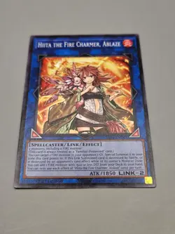 yugioh Hiita The Fire Charmer, Ablaze SR14-EN043 Fire Kings Structure Deck - Image 1