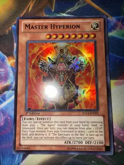 Yugioh! Master Hyperion SDLS-EN001 Ultra Rare 1st Edition Near Mint - Image 1