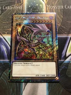 * RED-EYES BLACK DRAGON * ALT ART PLATINUM SECRET RARE RA04-EN109 YUGIOH! MP24 - Image 1