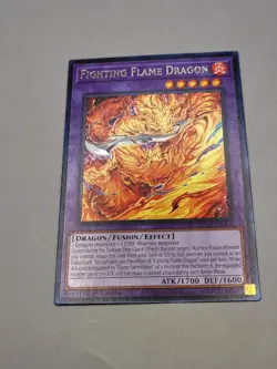 Yugioh Card Fighting Flame Dragon MZMI-EN005 1st Edition Rare NM - Image 2
