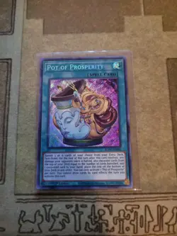 YUGIOH POT OF PROSPERITY BLVO-EN065 SECRET 1ST ED NM - Image 1