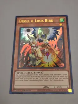 Yugioh Droll & Lock Bird - RA02-EN006 - Ultra Rare - 1st Edition NM - Image 2