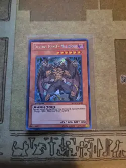 YUGIOH DESTINY HERO MALICIOUS RYMP-EN034 SECRET 1ST ED NM - Image 1