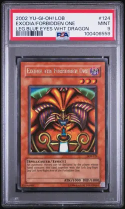 Original Yugioh 2002 Exodia Complete Full Set LOB 120-124 Ultra Rare PSA 9 MINT - Image 2