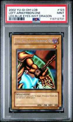 Original Yugioh 2002 Exodia Complete Full Set LOB 120-124 Ultra Rare PSA 9 MINT - Image 4