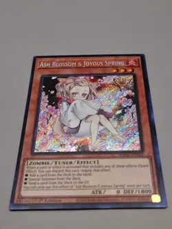 Yugioh! Ash Blossom & Joyous Spring (Alternate Art) - RA04-EN025 - Secret Rare - - Image 1
