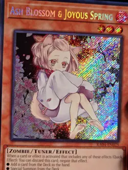 Yugioh! Ash Blossom & Joyous Spring (Alternate Art) - RA04-EN025 - Secret Rare - - Image 2