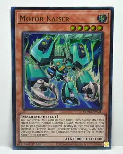 YuGiOh! - Motor Kaiser BLMM-EN028 Ultra Rare 1st Edition Near Mint - Image 1