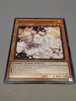 Yugioh Ash Blossom & Joyous Spring SDBT-EN014 Common 1st Ed NM - Image 1