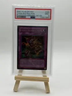 Yugioh! Chain Destruction PSV-006 Ultra Rare 1st Edition PSA 9 - Image 1