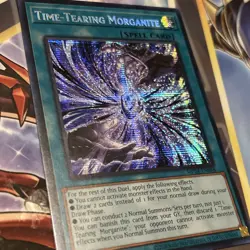 Yugioh Time Tearing Morganite MP24-EN088 Prismatic Secret Rare 1st Ed NM - Image 3