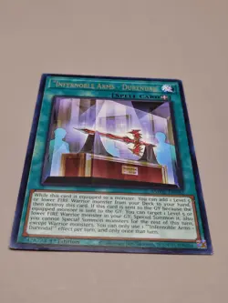 Yugioh "Infernoble Arms - Durendal" AMDE-EN042 Rare 1st Ed NM - Image 1