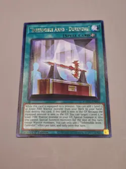 Yugioh "Infernoble Arms - Durendal" AMDE-EN042 Rare 1st Ed NM - Image 2