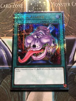 *** POT OF AVARICE *** QUARTER CENTURY SECRET RARE RA03-EN160 YUGIOH! - Image 1