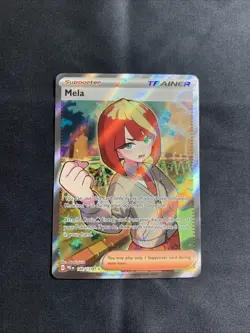 Pokemon TCG Prismatic Evolutions Mela Full Art Trainer Ultra Rare Card 140/131 - Image 1