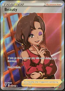 Beauty (Full Art) 181/185 Swsh04: Vivid Voltage Holo - Pokemon Card - Image 1