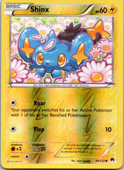 Shinx #44/122 BREAKPoint Reverse Holo Common Pokemon Card Near Mint NM - Image 1