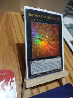 YuGiOh Card Infernal Flame Banshee AGOV-EN043 Ultra Rare 1st Ed Age of Overlord. - Image 3
