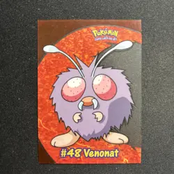 Mint Venonat Topps Chrome Pokemon TV Animation Edition Clear Chase Cards #PC6 - Image 1