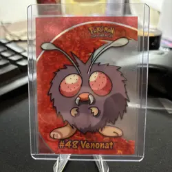 Mint Venonat Topps Chrome Pokemon TV Animation Edition Clear Chase Cards #PC6 - Image 3