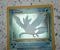 Pokemon Fossil Articuno 2/62 Holo Rare Card Unlimited LP 1999 WOTC - Image 4