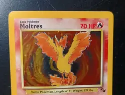 Pokemon 1999 WOTC Fossil Set Moltres Card Holo Rare 12/62 Lightly Played - Image 2