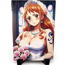 One Piece Nami Sexy Hot Anime Waifu Girl Doujin Lewd Goddess Story ACG Art Card - Image 1