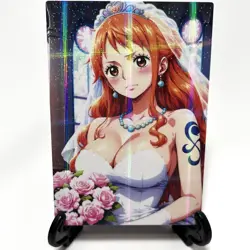 One Piece Nami Sexy Hot Anime Waifu Girl Doujin Lewd Goddess Story ACG Art Card - Image 2