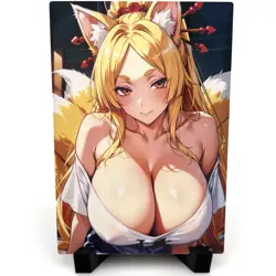 High School DxD Yasaka Sexy Anime Waifu Girl Doujin Lewd Goddess Story Art Card - Image 1