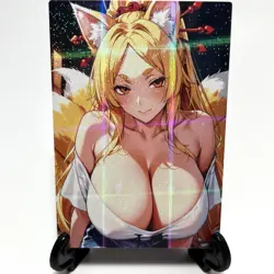 High School DxD Yasaka Sexy Anime Waifu Girl Doujin Lewd Goddess Story Art Card - Image 2