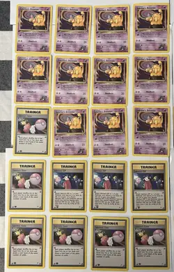 Pokemon TCG Gym Heroes Sabrina’s Cards Lot Of 67 1st Edition - Image 2