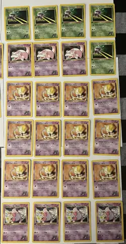 Pokemon TCG Gym Heroes Sabrina’s Cards Lot Of 67 1st Edition - Image 4